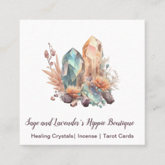 Crystals and Flowers Business Card