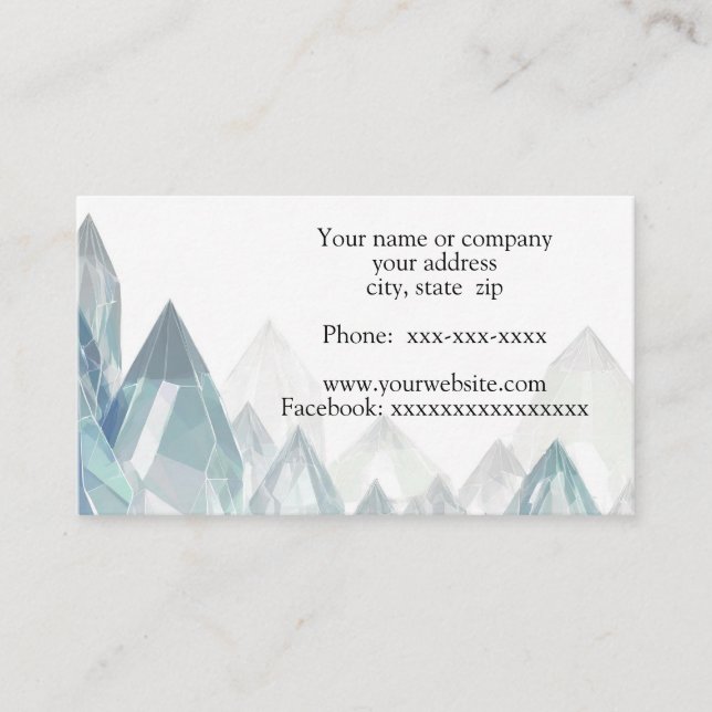Crystals Business Card (Front)
