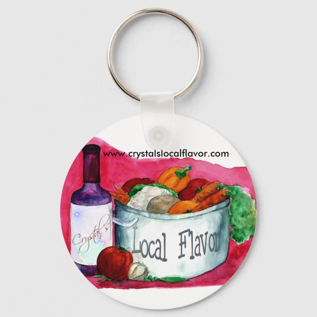 Crystal's  Local Flavour keychain (Front)
