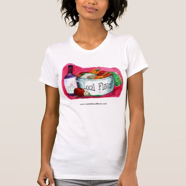 Crystal's  Local Flavour shirt (Front)
