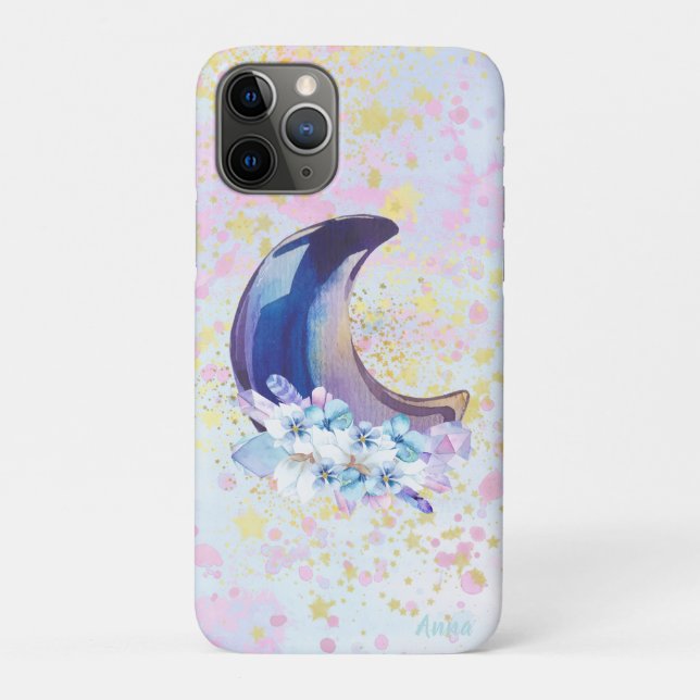 *~* Crystals Moon Sky Cosmos Glitter Stars Case-Mate iPhone Case (Back)