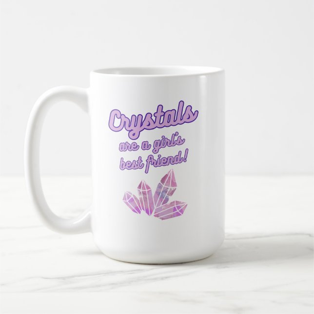 Crystal's sont une Meilleure Mug de Café Ami Fille (Gauche)