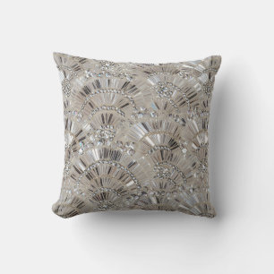 Crystals Throw Pillow