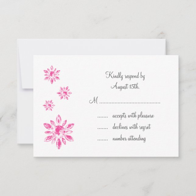 Crystal's Wedding RSVP (blanc) (Devant)