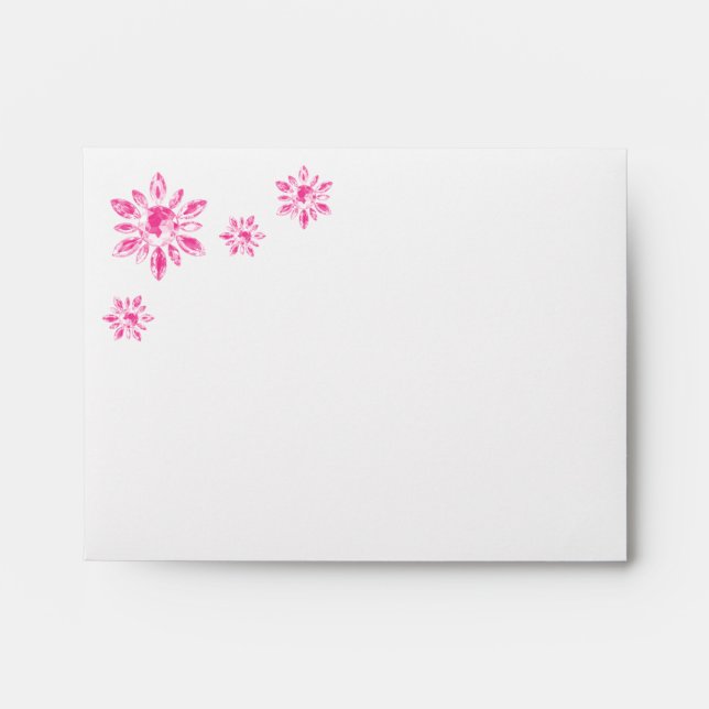 Crystal's Wedding Thank You Card Envelope pink (Front)