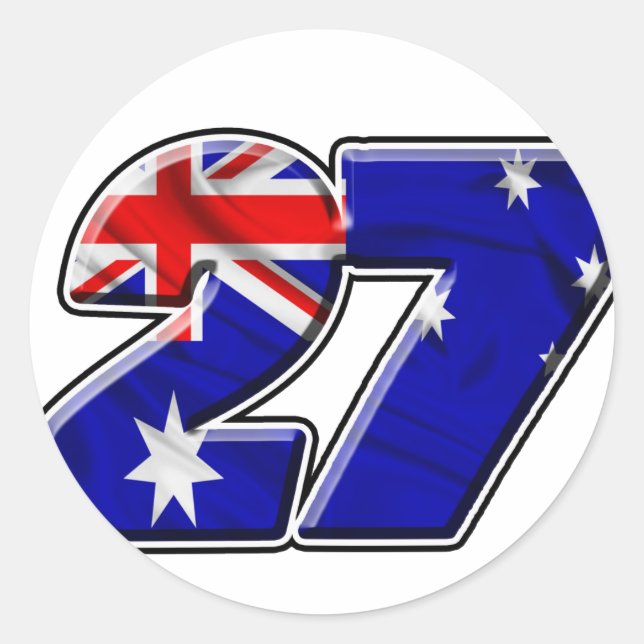 CS27flag Classic Round Sticker (Front)