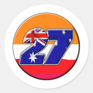 CS27repcircle Classic Round Sticker