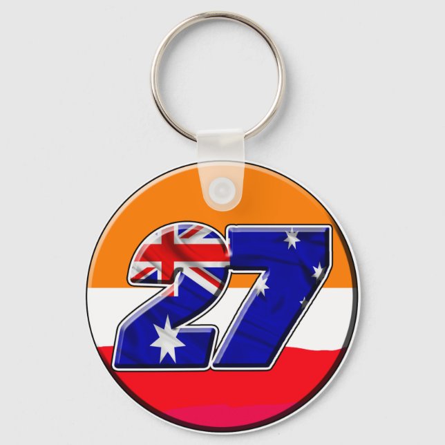 CS27repcircle Keychain (Front)