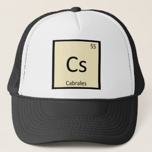 Cs - Cabrales Cheese Chemistry Periodic Table Trucker Hat
