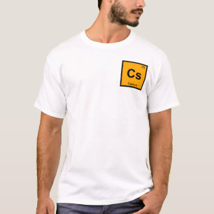 Cs - Caesium Chemistry Periodic Table Symbol T-Shirt