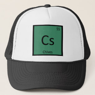 Cs - Chives Chemistry Periodic Table Symbol Trucker Hat