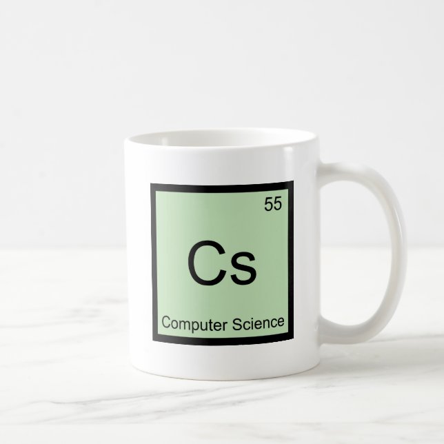 Cs - Computer Science Chemistry Element Symbol Tee Coffee Mug (Right)