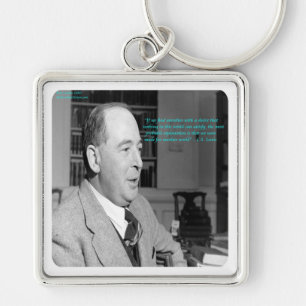 CS Lewis & "Other Worlds" Quote Keychain