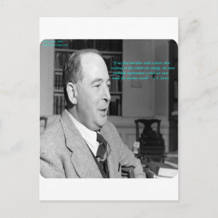 CS Lewis & "Other Worlds" Quote Postcard