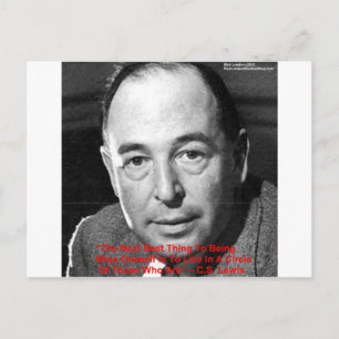 CS Lewis "Surround Yourself" Wisdom Quote Gifts Postcard
