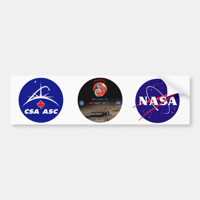 CSA and the Phoenix Lander Bumper Sticker (Front)
