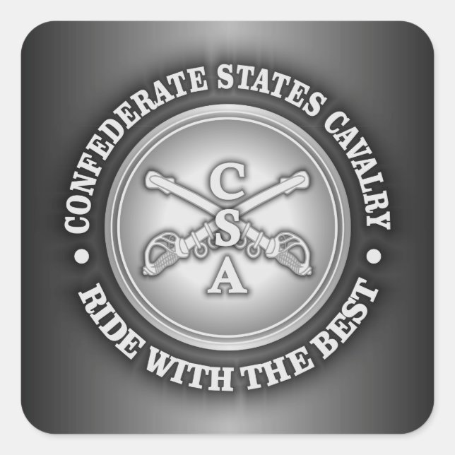 CSC -Ride With The Best Square Sticker (Front)