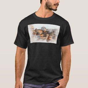 CSGO Watercolour Dust 2 Map Poster T-Shirt