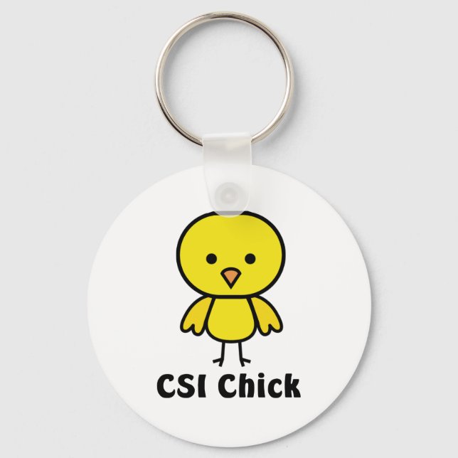 CSI Chick Keychain (Front)