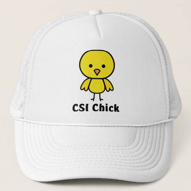 CSI Chick Trucker Hat (Front)