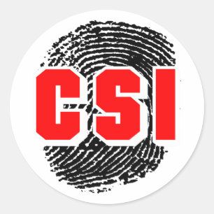 CSI CLASSIC ROUND STICKER
