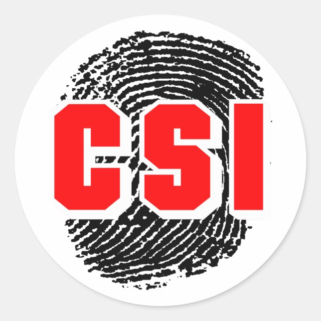 CSI CLASSIC ROUND STICKER (Front)