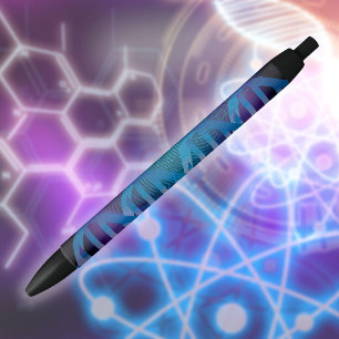 CSI DNA Fingerprint Modern Science Pattern Black Ink Pen