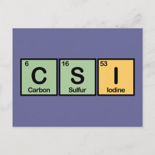 CSI made of Elements Postcard