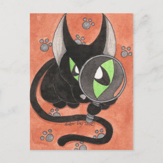 CSI Onyx Cat Postcard