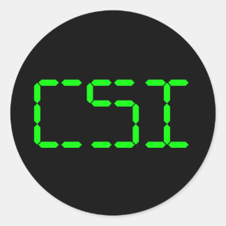 CSI smalls Classic Round Sticker
