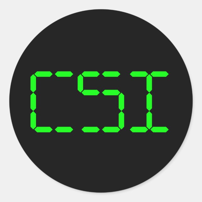CSI smalls Classic Round Sticker (Front)
