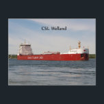 CSL Welland post card<br><div class="desc">CSL Welland is a Trillium Class lake freighter for Canada Steamship Lines</div>