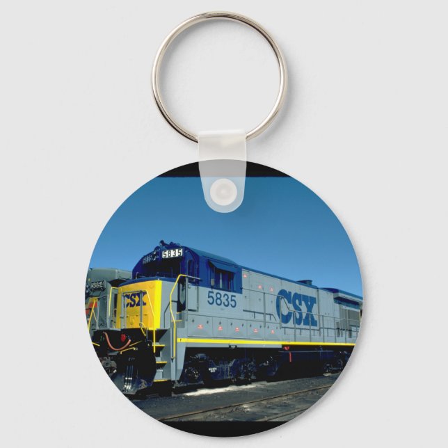 CSX GE B36-7 #5835, 1990_Trains Keychain (Front)