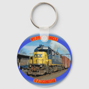 CSX Locomotive Keychain