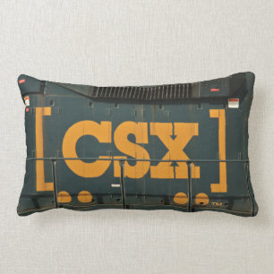 CSX RAILROAD LOGO PILLOW