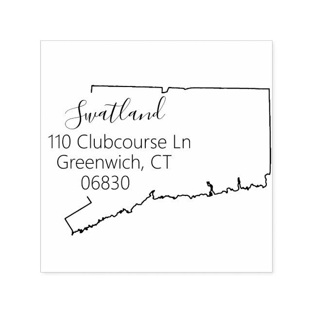 CT | State of Connecticut Return Address Stamp (Design)