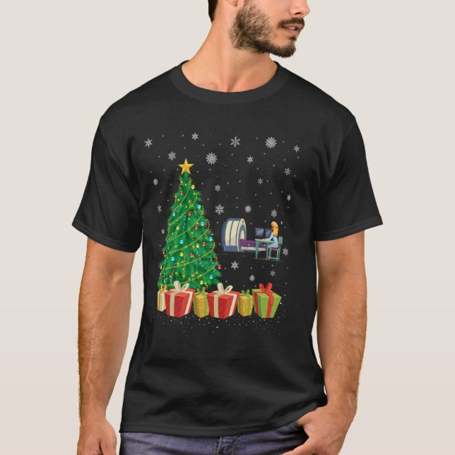 CT Tech Xmas Tree Lighting Santa Hat CT Tech Chris T-Shirt (Front)