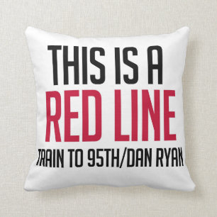 CTA Red Line Pillow