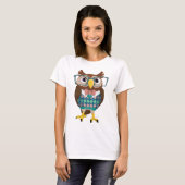 Cte Nerdy Glasses Owl T-Shirt (Front Full)