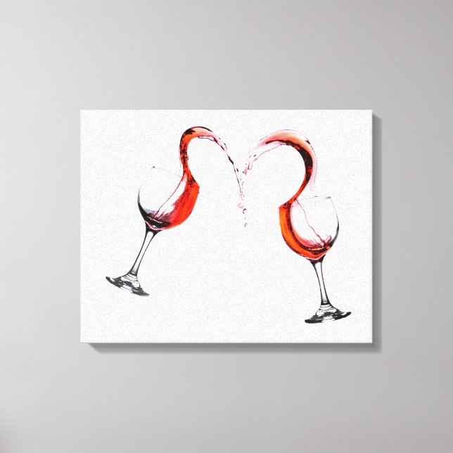 CTEH0146.tifRed wine Heart Canvas Print (Front)