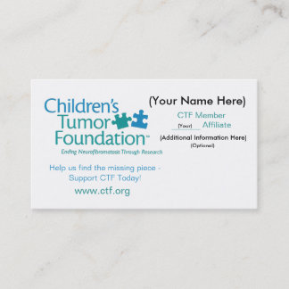 CTF Business Card - Customize It! - Customized