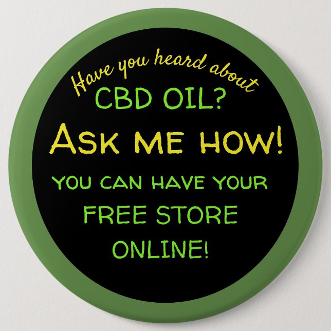 CTFO   for  independent  distributors 6 Inch Round Button (Front)