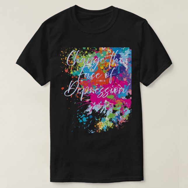 CTFOD Graffiti Splash Tee – Black Unisex  (Design Front)