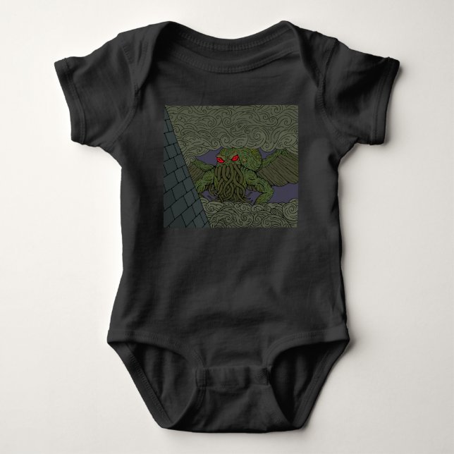 Cthulhu Baby Bodysuit (Front)