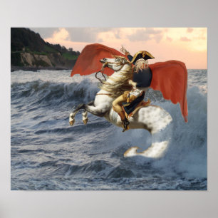 Cthulhu Bonaparte on the Beach. Poster