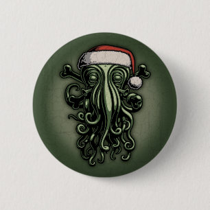 Cthulhu Claus 2 Inch Round Button
