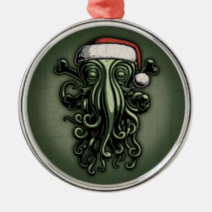 Cthulhu Claus Metal Ornament