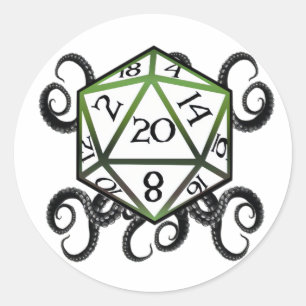 Cthulhu D20 autocollant