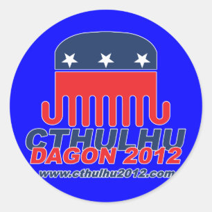 Cthulhu Dagon 2012 Classic Round Sticker