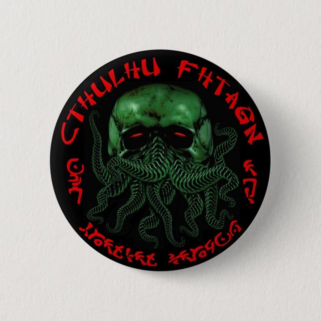Cthulhu Fhtagn Button (Front)